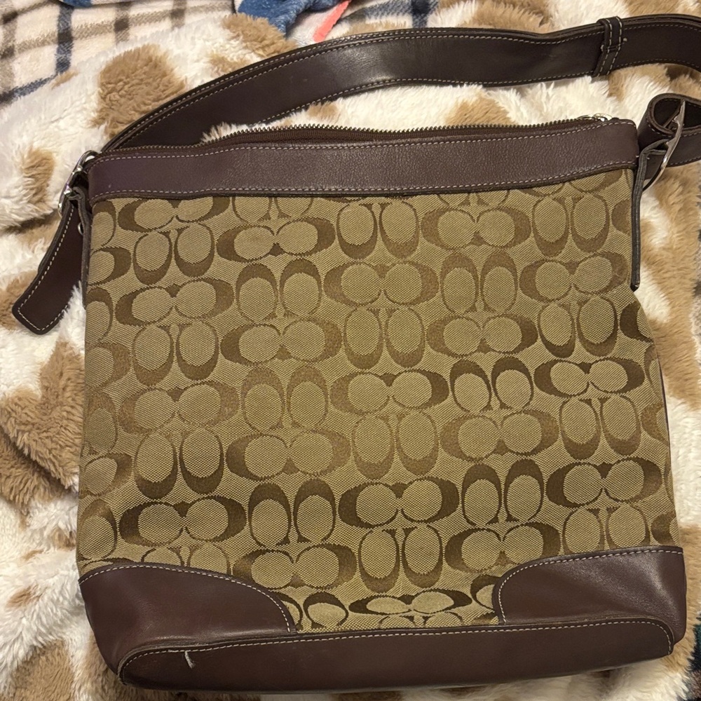 Stylish Brown Coach Crossbody Bag
